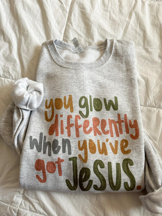 You glow differently when you've got Jesus